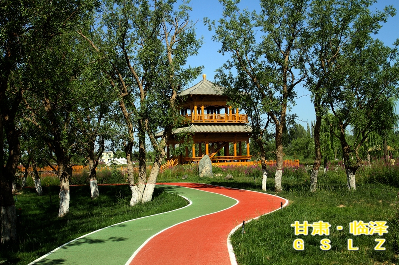 依水而建的健身步道可供市民休闲健身 刘永高摄.jpg